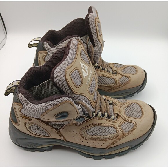 Vasque Boots Breeze Wn 8 Tan Leather Vibram Waterproof Gore-Tex Hiking Outdoor - Picture 2 of 12